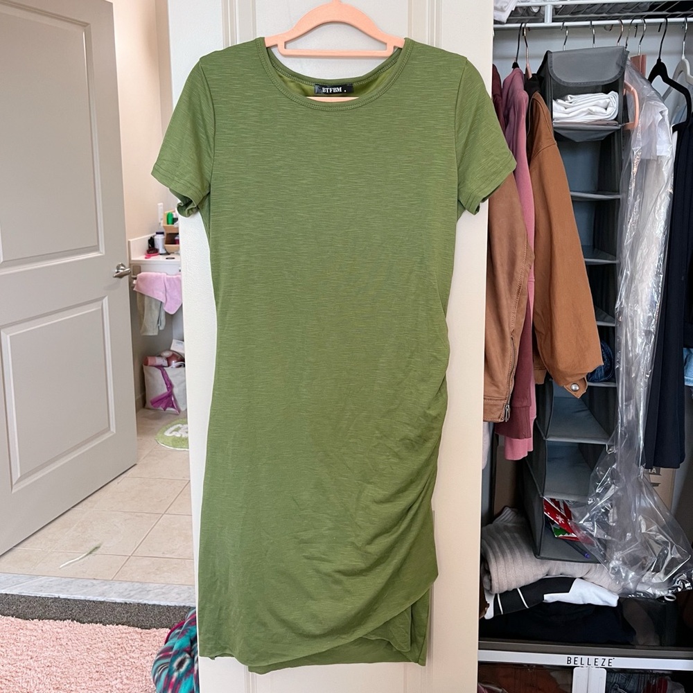 Green T-Shirt Dress